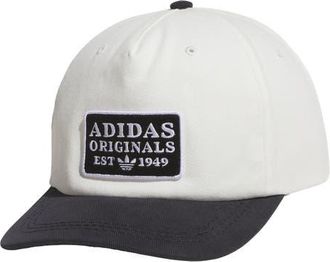 adidas Utility Patch Snapback Baseball Cap in Off White/Black/White at Nordstrom