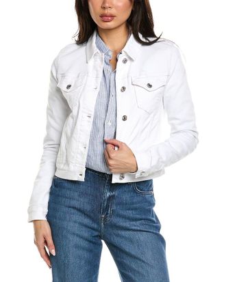 7 For All Mankind Classic Cropped Trucker Top