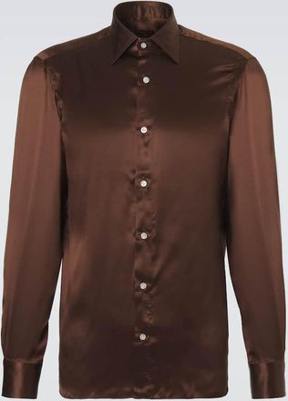 Rubinacci Silk satin shirt