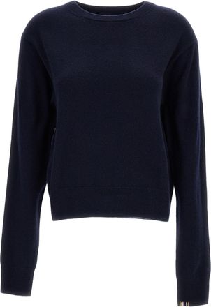 Extreme Cashmere Classic Crewneck Cashmere Sweater with Ribbed Details
