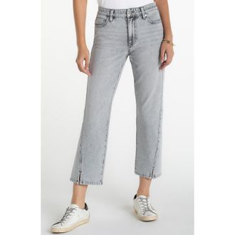 Liverpool L.A. Kennedy Split Hem Ankle Straight Leg Jeans in Alpine Grey at Nordstrom, Size 12P