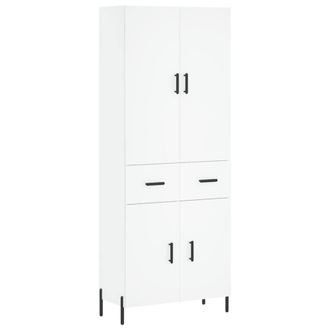 Berkfield Home Highboard White 69.5x34x180 cm Engineered Wood