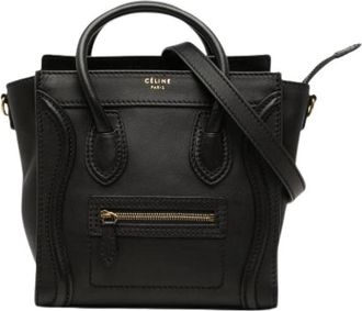 Celine Pre-owned Luggage Tote - Dames - Vintage Mini Tas - Zwart - ONE Size - Leer - Vintage