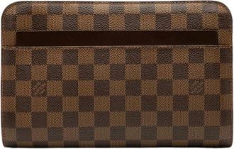 Louis Vuitton Pre-owned Clutches, female, Brown, Size: ONE SIZE Pre-owned Fabric Clutch