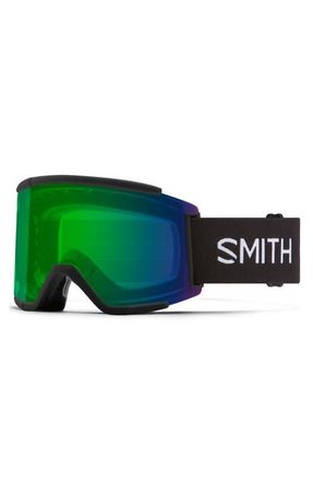 Smith Squad MAG 186mm Snow Goggles in Black/chromapop Everyday Green at Nordstrom
