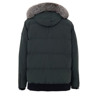Moose Knuckles Mens Green Nylon Parka Clothing