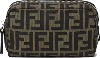 Fendi Beauty Case Monogram - Heren - Toilettassen - Bruin - ONE Size - Polyester - Tassen