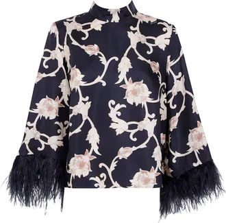 La DoubleJ Top With Feather Details Make An Exit