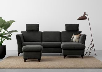 HOME AFFAIRE Ecksofa »Trelleborg L-Form« wahlweise mit Bettfunktion und Bettkasten, inkl. Federkern-Polsterung