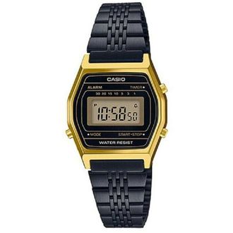 Trade Shop Trade Shop - Orologio Polso Casio Donna La690wgb-1df Vintage Acciaio Nero Cassa Dorata