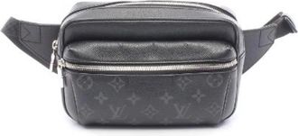 Louis Vuitton Pre-owned Outdoor Taigarama Waist Bag - Heren - Vintage Heuptassen - Zwart - ONE Size - Leer - Vintage
