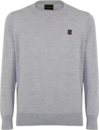 RefrigiWear Passeggio Ai 25 Sweater - Heren - Longsleeves - Grijs - M - Wol - Tops