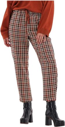 Semicouture Dames Broeken in Multi Kleur - Dames - Vrijetijds broeken - Veelkleurig - M - Broeken
