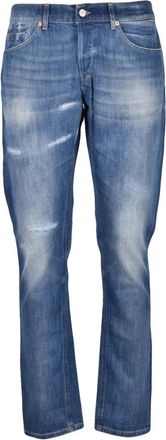 Dondup George Jeans - Heren - Slim Fit Jeans - Blauw - W36 - Katoen - Jeans