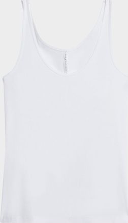 Maria McManus Scoop-Neck Ribbed Tank Top