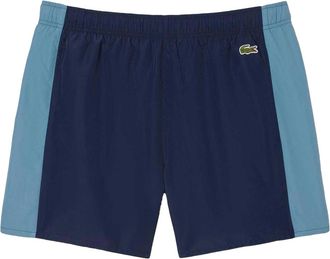 Lacoste Heren Kleurblok Zwemshorts (Marineblauw)