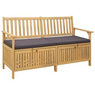 vidaXL Panchina Con Contenitore 2 -seater 148 X 63 X 84 Cm Vidaxl