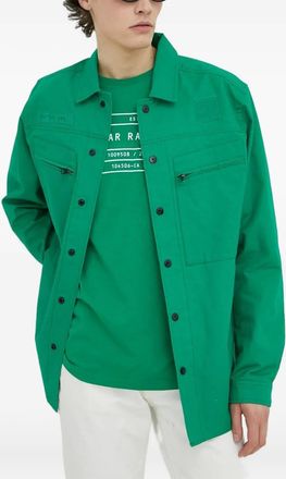 G-Star Giacca-camicia con applicazione logo - Verde