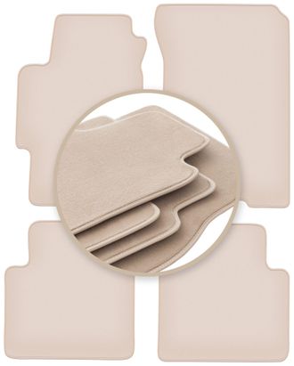 OEM Alfombrillas Beige Premium Para Honda Accord Vi Familiar, Sed&aacute;n, Type-r 1997-2002