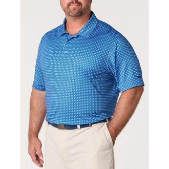 Reebok Big & Tall Basketweave Performance Polo Shirt V2 in Virtual Blue at Nordstrom, Size Xx-Large