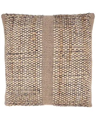 Saro Lifestyle Banded Outdoor Pillow