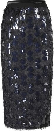 Semicouture Bindy Midi Skirt - Skirts - Mujer - Azul - XS