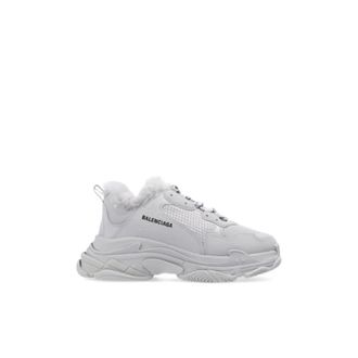Balenciaga Triple S Fur Sneakers