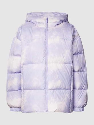 Tom Tailor Denim Regular Fit Steppjacke mit Kapuze in Lila, Größe M