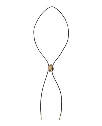 Ferragamo Gancini Braided Leather Bolo