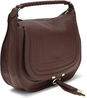 Chlo&eacute; Womens Brown Calf Leather Bos Taurus Shoulder Bag
