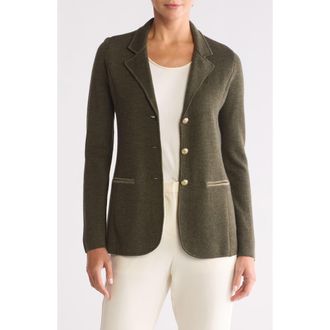 Bruno Magli Merino Wool Blazer in Olive at Nordstrom Rack, Size X-Small