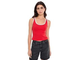 Free People Moxie Tank Top Womens Clothing High Risk Red Combo : LG (Womens 12-14), Cotton