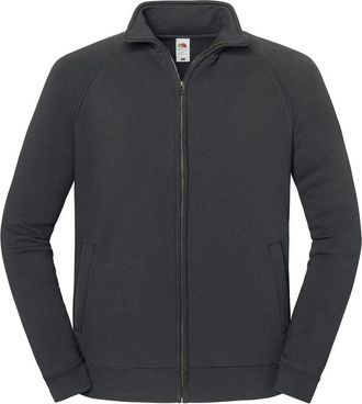 Fruit Of The Loom Fruit of the Loom Unisex Adult Iconic Premium Sweat Jacket (Licht Grafiet)
