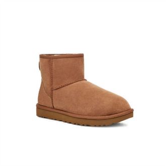 UGG Womens Classic Mini Ii Suede Boot In Chestnut