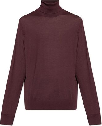 Dolce & Gabbana Truien & Vesten, Heren, Paars, XL, Kasjmier, Kasjmier coltrui