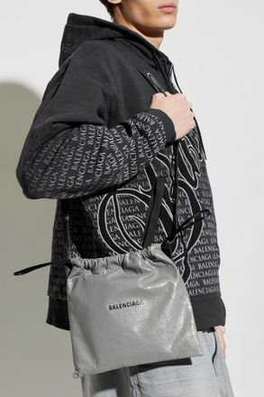 Balenciaga Medium Shoulder Bag, Mens, Grey