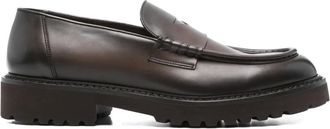 Doucal's Mocassini penny in pelle - Marrone