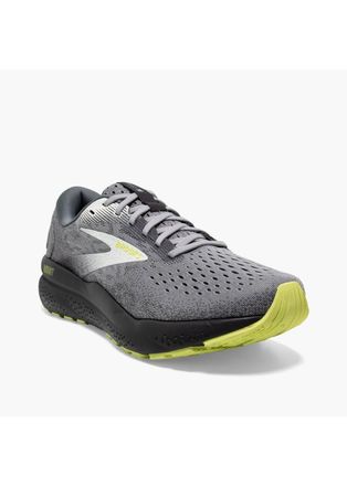 Brooks Mens Ghost 16 Running Sneakers In Primer/grey/lime