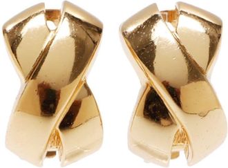 Dior twist clip-on earrings - women - Gold Plated - One Size