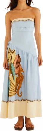 Farm Rio Souvenir Mixed Scarf Maxi Dress In Multicolor