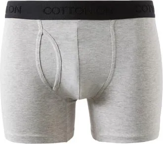 Cotton On Mens Mens Organic Cotton Boxer Brief in Light Grey Marle at Nordstrom, Size Xx-Large