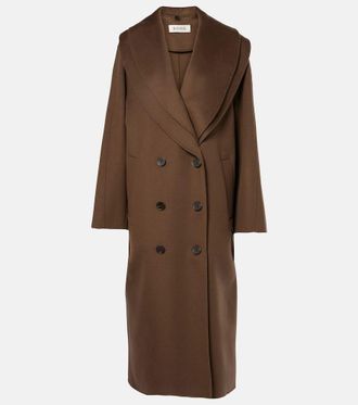 Róhe Scarf-detail wool coat