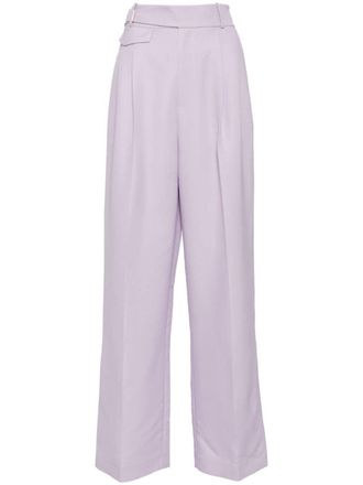 Dice Kayek Pantaloni sartoriali a gamba ampia - Viola