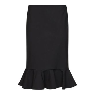 Giuseppe Di Morabito Rokken, Dames, Zwart, XL, Wol, Rok met ruches aan de zoom
