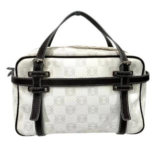 Loewe Pre-owned Handbags, female, White, Size: ONE SIZE Pre-owned Repeat Anagram PVC Handbag