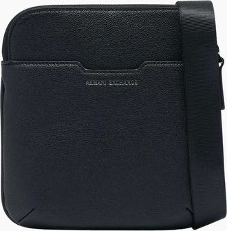 A|X Armani Exchange Mens Embossed Logo Min Crossbody Bag - Black - Size: ONE size