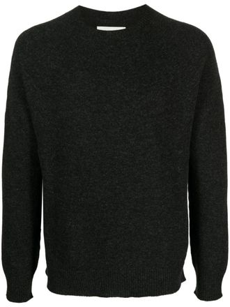 Jil Sander fine-knit wool-cashmere-blend jumper - men - Cashmere/Virgin Wool - 48 - Grey