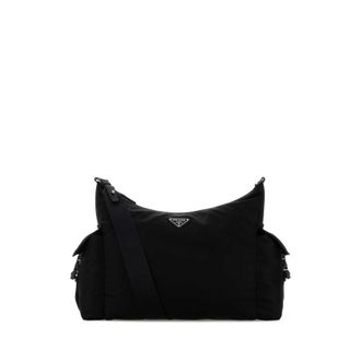 Prada Black Re-Nylon Prada Explore Shopping Bag