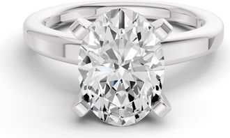 Tilla 1CT Oval Cut Lab Grown Diamond Solitaire Ring