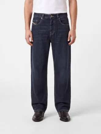 Diesel Jeans 2001 D-Macro a gamba larga in denim di cotone a vita bassa
